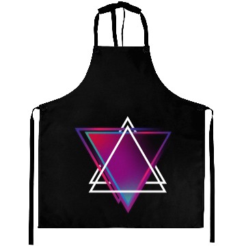Discover "Triangle Bliss: Geometric Marvel Aprons"