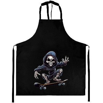 Discover Embrace the Afterlife on Wheels: Grim Reaper Skate Aprons