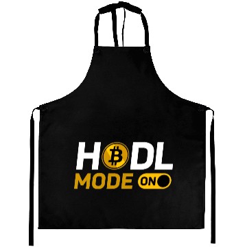 Discover HODL MODE ON-Bitcoin Coin Aprons
