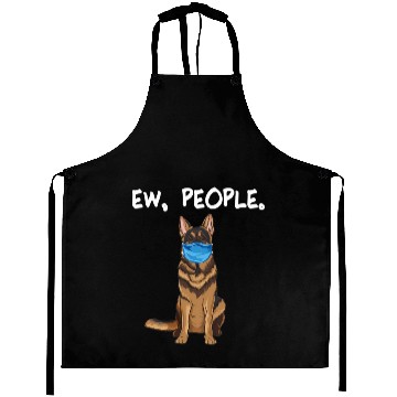 Discover German Shepherd Ew People Dog Wearing Face Aprons