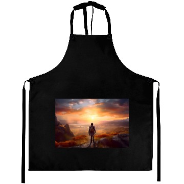 Discover A boy on the way to his first adventure Aprons