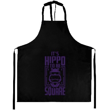Discover Hippo To Be Square Aprons