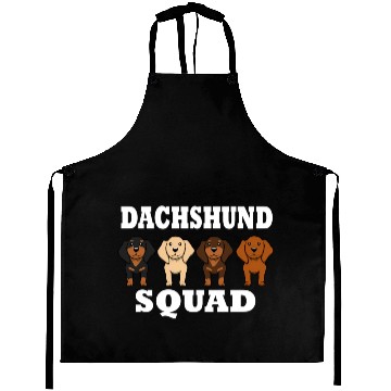 Discover Dachshund Squad Dog Team Saying Aprons