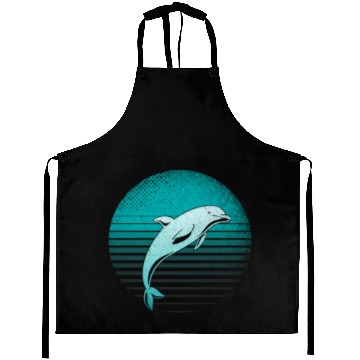 Discover Sea Dolphin Ocean Animal Dolphin Aprons