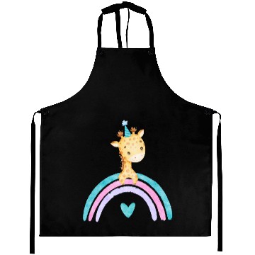 Discover Cute Colorful Giraffe Aprons