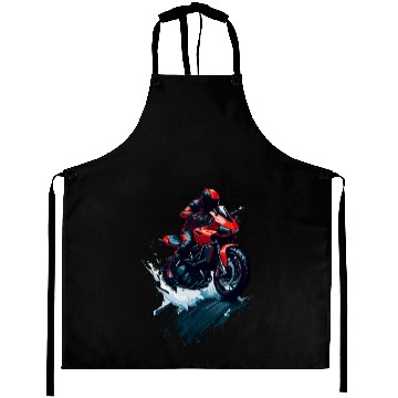 Discover Illustration sport motorcycle Aprons