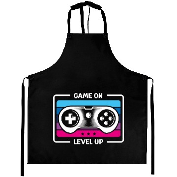 Discover Game on level up illustration in black Aprons