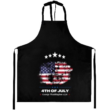 Discover 4th Of July Suck It England George Washington 1776 Aprons