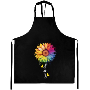 Discover Rainbow Sunflower LGBT Group Pride Transgender Pun Aprons