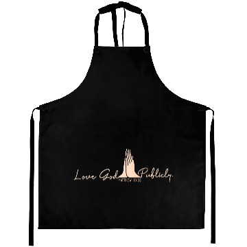 Discover Love God Publicly Christian Quote Catholic Jesus Aprons