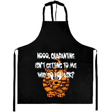 Discover Crazy Cat Social Distancing Face Mask Funny Aprons