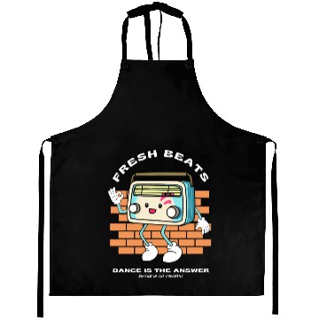 Discover Fresh Beats Dance Is The Answer gift green Aprons