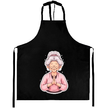 Discover Yoga Grandma Aprons