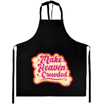 Discover Make Heaven Crowded Bible Scripture Jesus Aprons