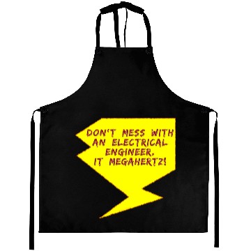 Discover Lightning Bolt Electrical Engineer girl Aprons
