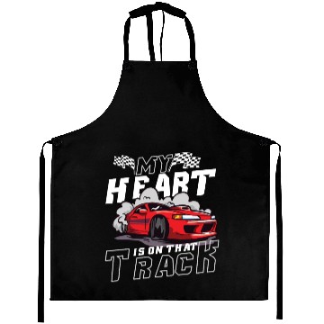Discover Race Car Dirt Track Racing Funny Racer Race Car Aprons
