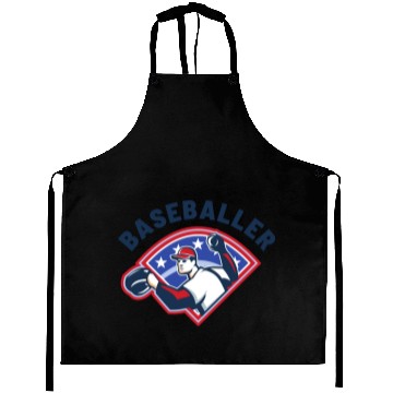 Discover Baseballer Baseball Pitcher Sports Club Player Aprons