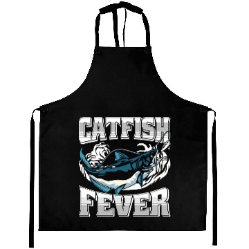 Discover Noodling Flathead Fishing Catfish Angler Aprons
