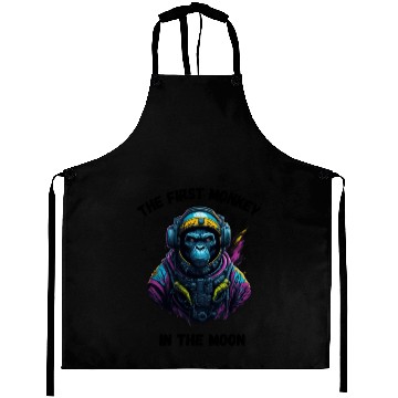 Discover the first monkey in the moon Aprons