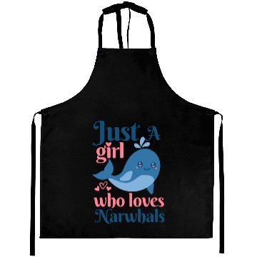 Discover Narwhal Narwhal Lover red Aprons