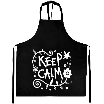 Discover keep calm green 80s humor Aprons