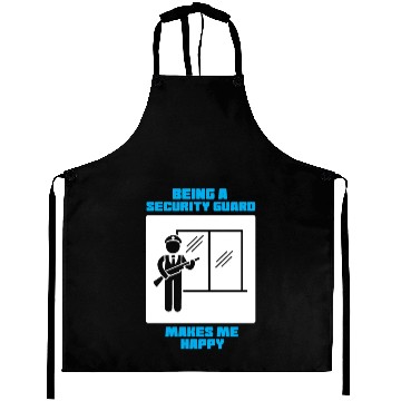 Discover Being A Security Guard Makes Me Happy Aprons