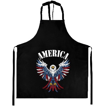 Discover America Eagle Aprons
