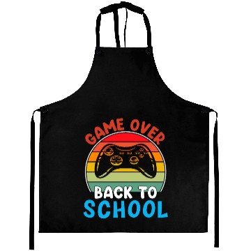 Discover Game Over Back To School Aprons
