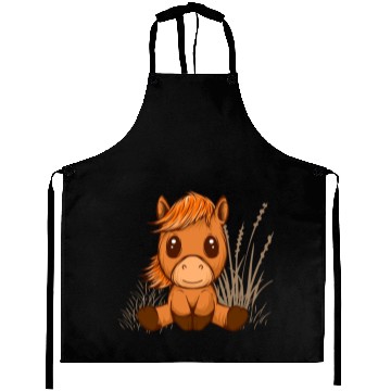 Discover kawaii cute chibi horse Aprons