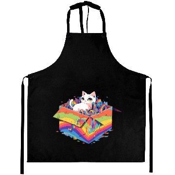 Discover Rainbow LGBT Community Cutie Kitty Pride Lesbian Aprons