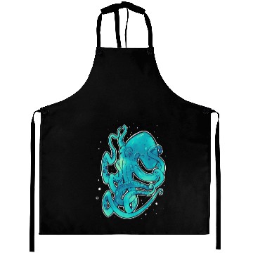 Discover Blue Green Octopus Aprons