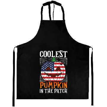 Discover Coolest Pumpkin In The Patch Us Flag Jack O Aprons