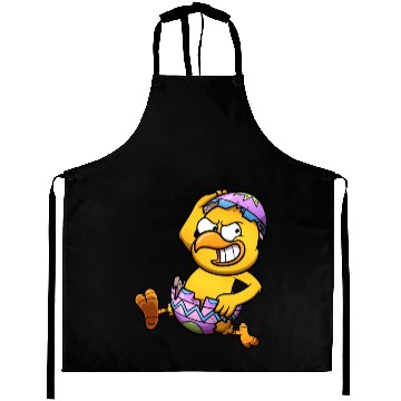 Discover Running Little Chick In An Easter Egg Aprons