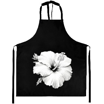 Discover Hibiscus Flower Sketch Aprons