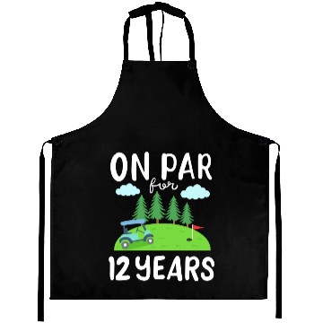 Discover Golf Course 12th Birthday Golfcar 80s Aprons