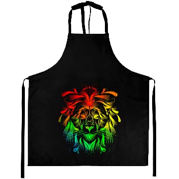 Discover Geometrical Lion Aprons