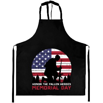 Discover Honor The Fallen Heroes Memorial Day Us Flag Aprons