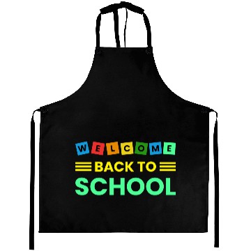 Discover teachers day Aprons design typography