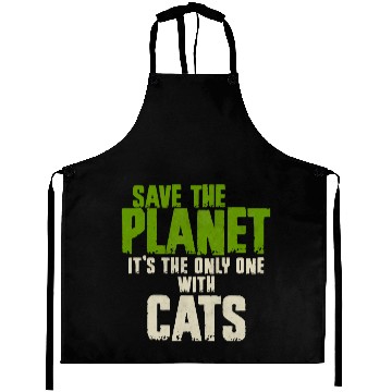 Discover Save The Planet Cats Lover Aprons