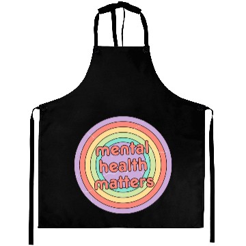 Discover Mental Health Matters | Retro Circle Peach Candy Aprons