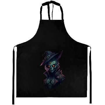 Discover Halloween Zombie Wicth RPG Game Style Aprons
