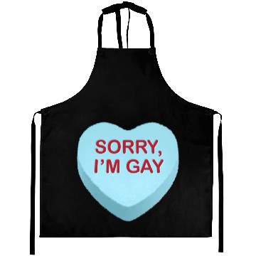 Discover Sorry I m Gay Candy Heart Aprons