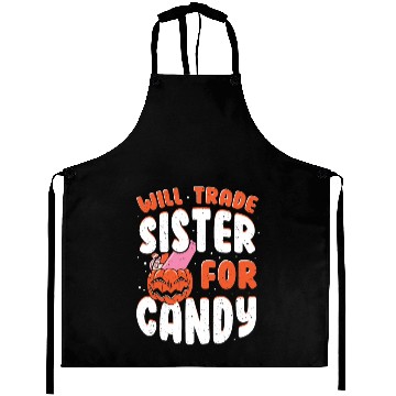Discover Halloween candy for sister - Funny Aprons