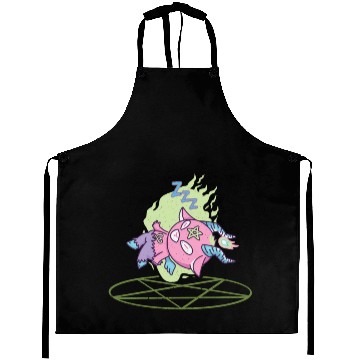 Discover Devil sleeps during summoning Aprons