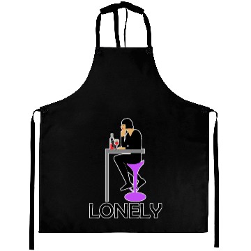 Discover LONELY GIRL ALONE Aprons