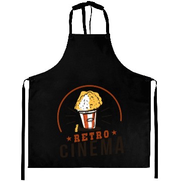 Discover Retro Cinema Popcorn Aprons