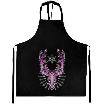 Discover Pink Deer Head Aprons