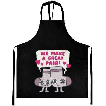 Discover We Make A Great Pair Socks Lovers Valentines Aprons