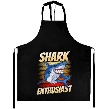 Discover Shark Enthusiast Lover Animal Sharks Teeth Aprons