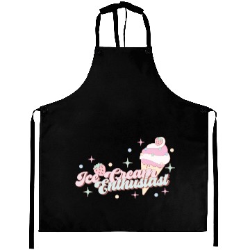 Discover Ice Cream Enthusiast, Happy Summer Holiday Aprons